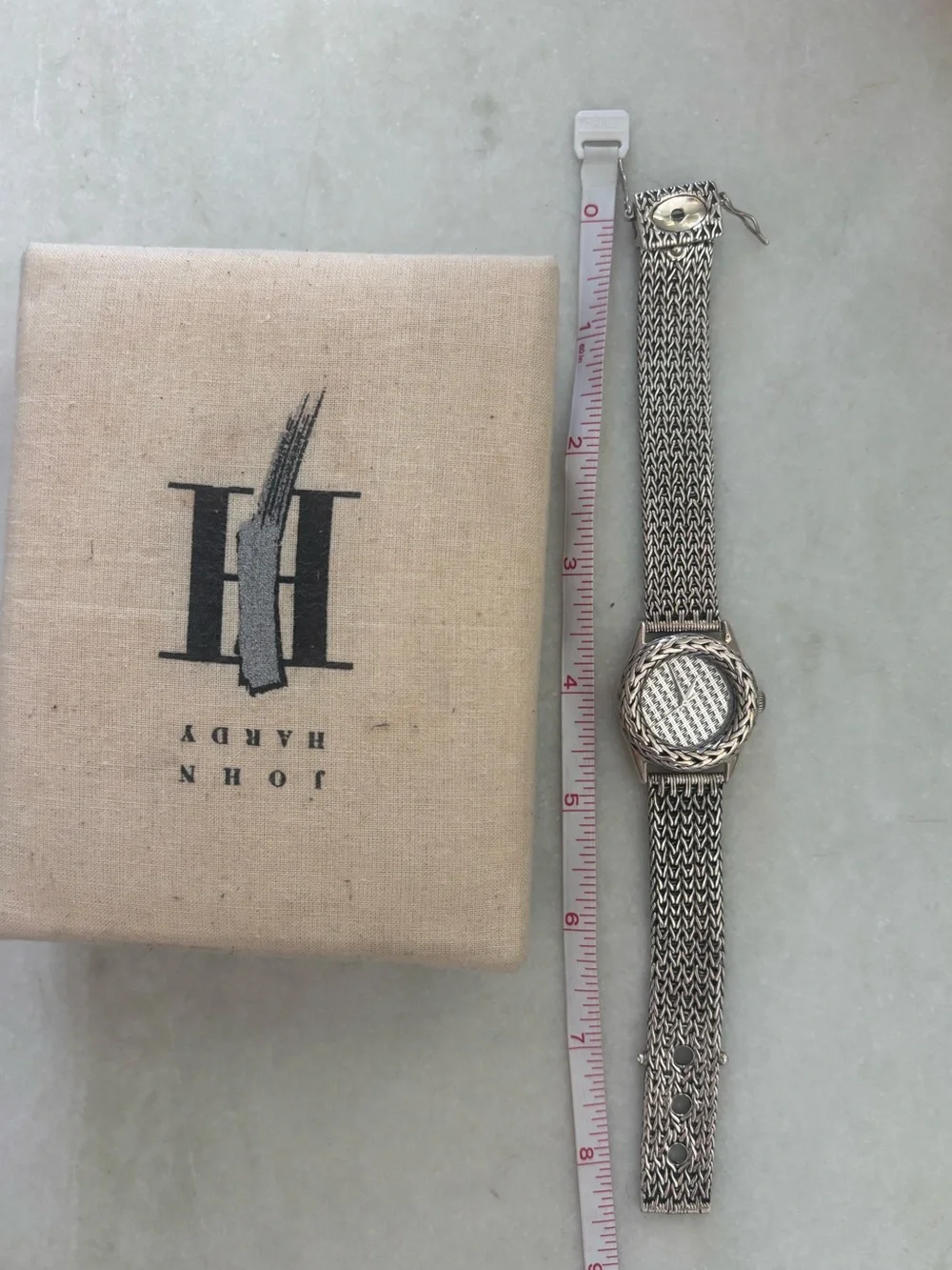 Vintage John Hardy Sterling Silver Woven Woman’s Watch